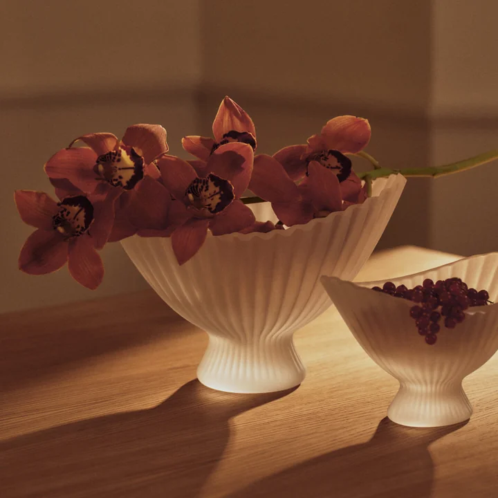 Ferm Living - Fountain Sierschaal, klein en medium, mat glas