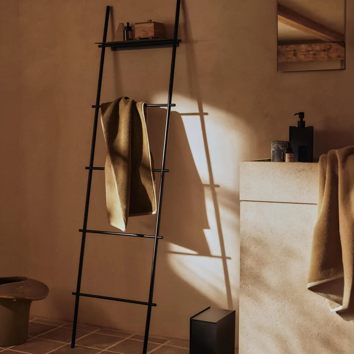 Ferm Living - Dora handdoekladder, zwart