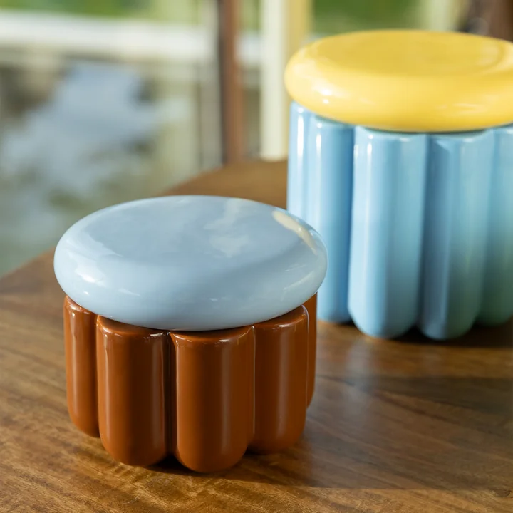 & klevering - Charlo opbergblik, bruin/blauw