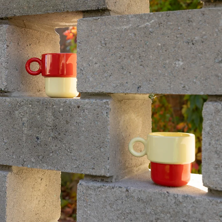 & klevering - Chiquito Beker groot, 0,2 L, rood (set van 2)