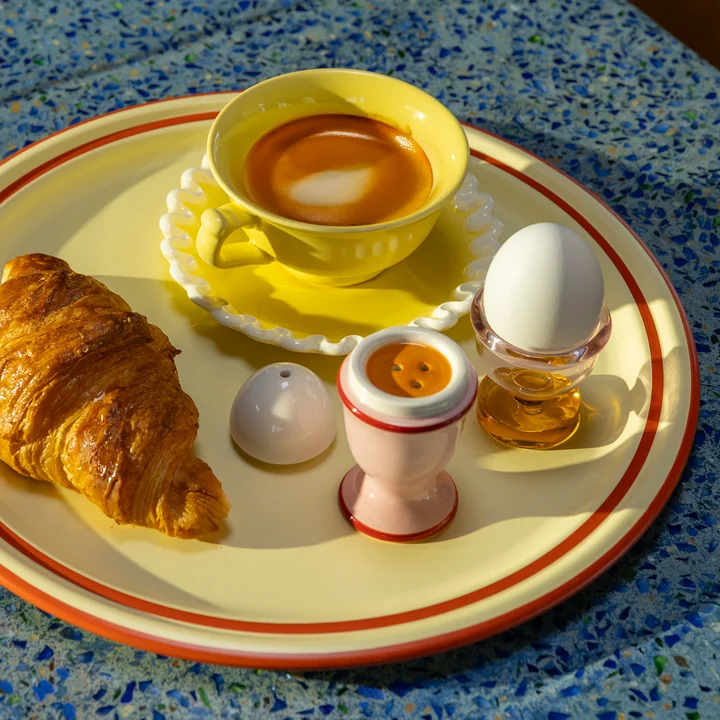 & klevering - Peper- en zoutstel, ei / roze