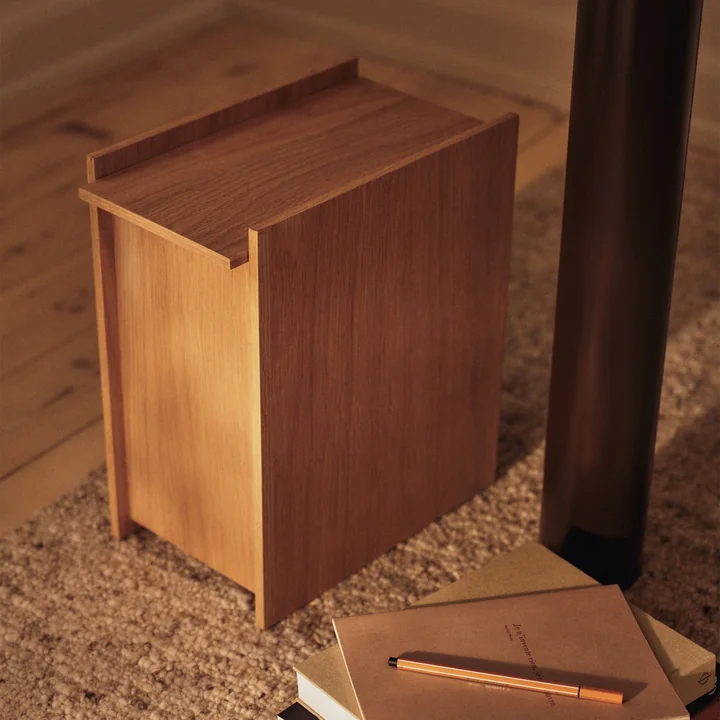 Ferm Living - Sama Afvalbak, H35 cm, eiken