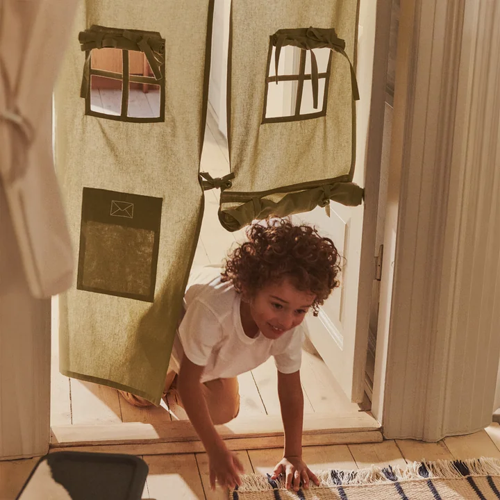 Ferm Living - Settle Deurgordijn, iepengroen