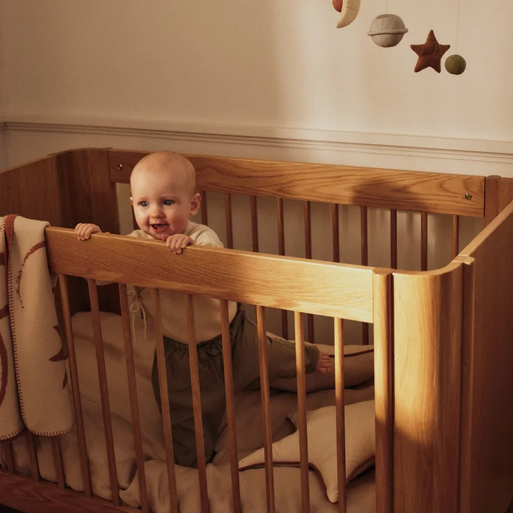 Ferm Living - Tilu Babybed, 68 x 129 cm, eiken natuur