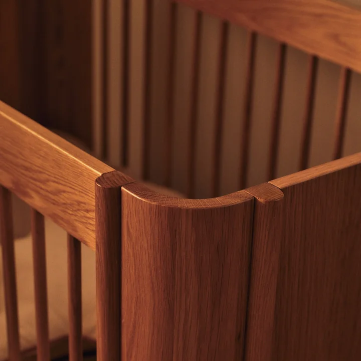 Ferm Living - Tilu Babybed, 68 x 129 cm, eiken natuur