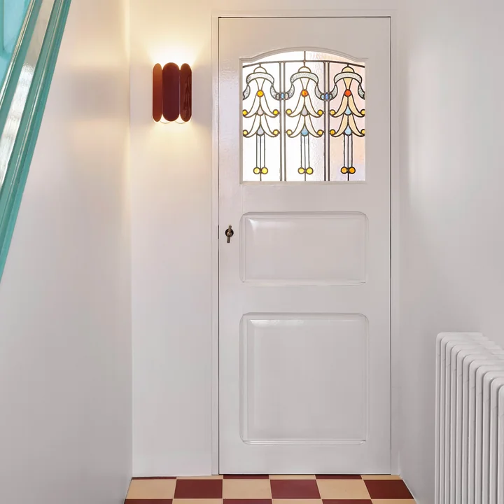 Arcs wandlamp, auburn rood van HAY