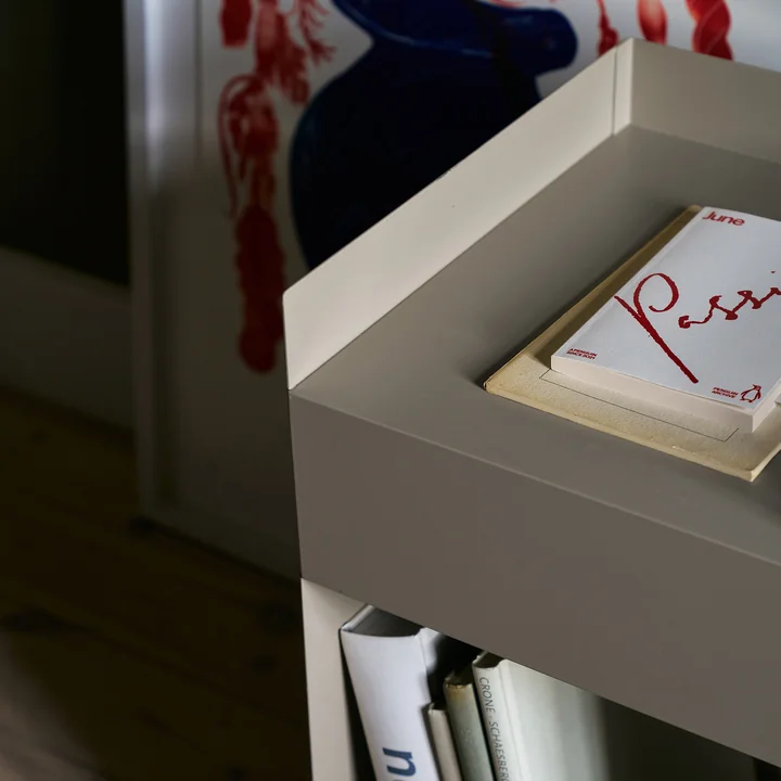 Bijzettafel Rotate SC73, 59 x 35 cm, staal, grijs-beige (Exclusive Edition) van & Tradition