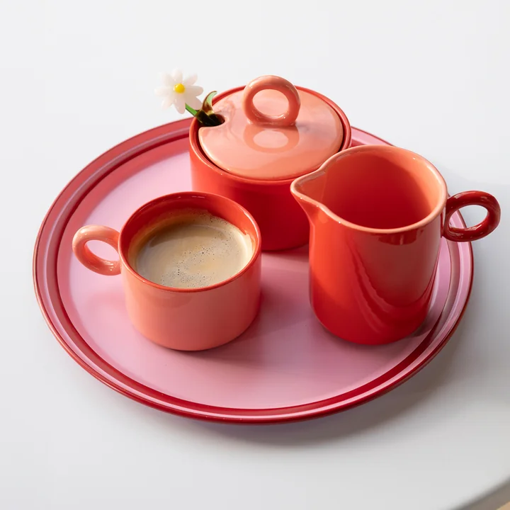 & klevering - Vano Dienblad, Ø 17 cm, roze