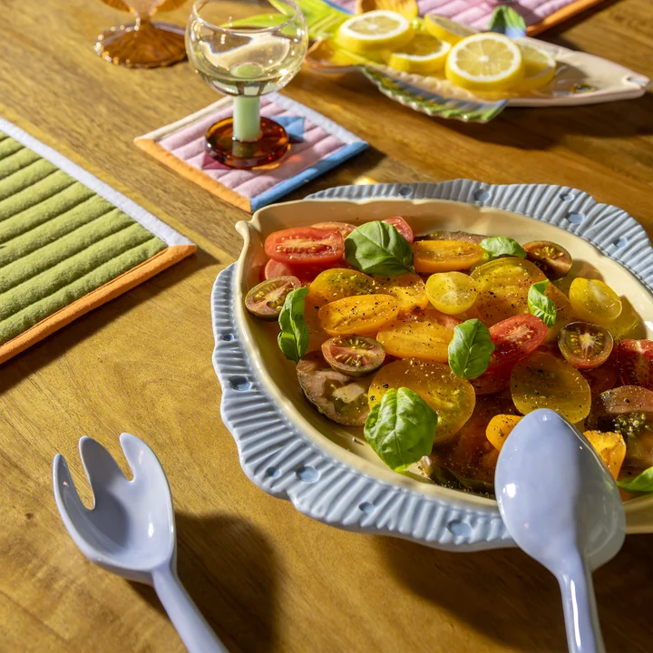 & klevering - Opschepschotel schol, 37 x 29,5 cm, veelkleurig