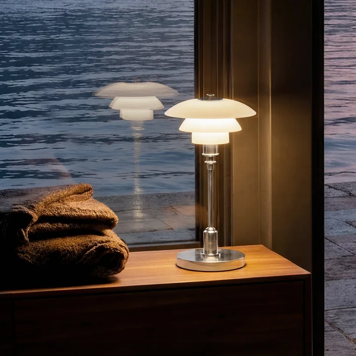 Louis Poulsen - PH 1/1 Draagbare oplaadbare LED tafellamp, hoogglans verchroomd
