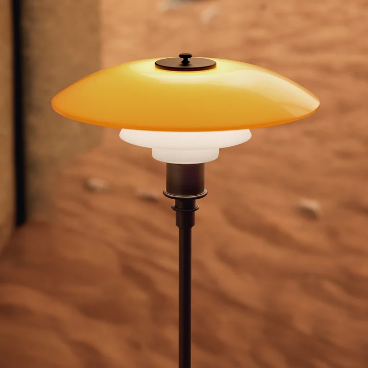 Louis Poulsen - PH 3½-2½ Vloerlamp Centenary Edition, amber / opaal wit