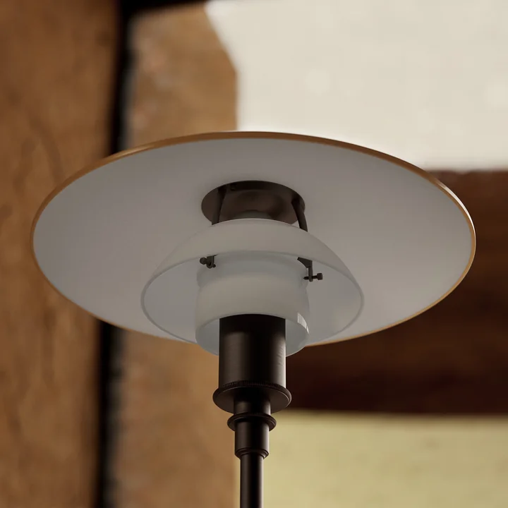 Louis Poulsen - PH 3½-2½ Vloerlamp Centenary Edition, amber / opaal wit