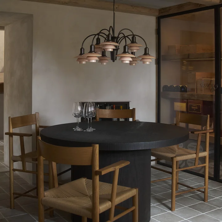 Louis Poulsen - PH 1/1 Kroonluchter Centenary Editie, aged brass / dusty terracotta (9-armig)