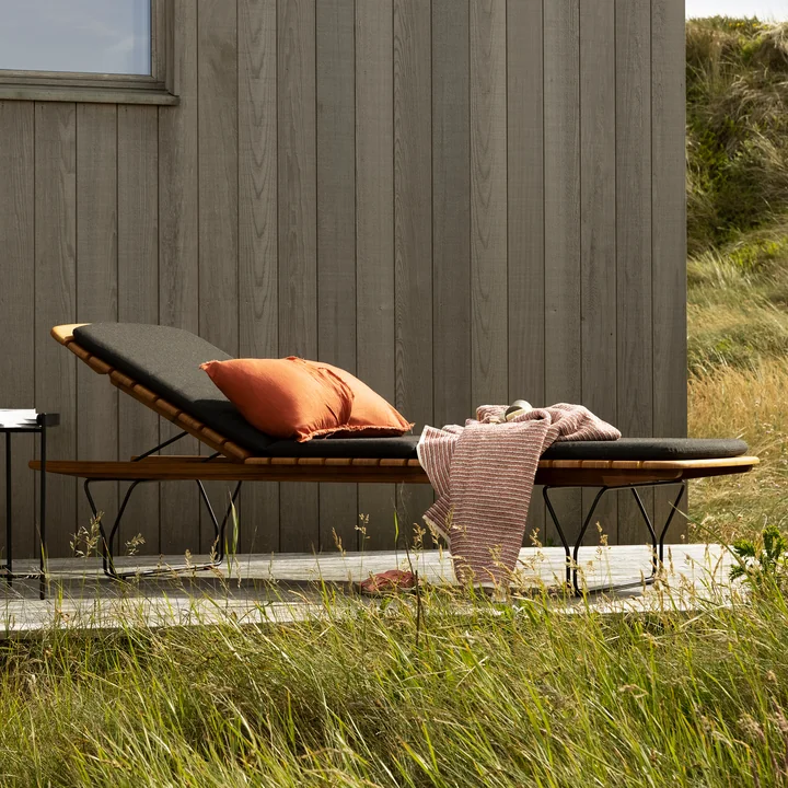 HOUE - Hoes voor MOLO ligstoel, houtskool