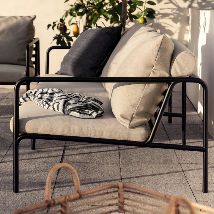 HOUE - AVON Sofa 2-zits, zwart / essen