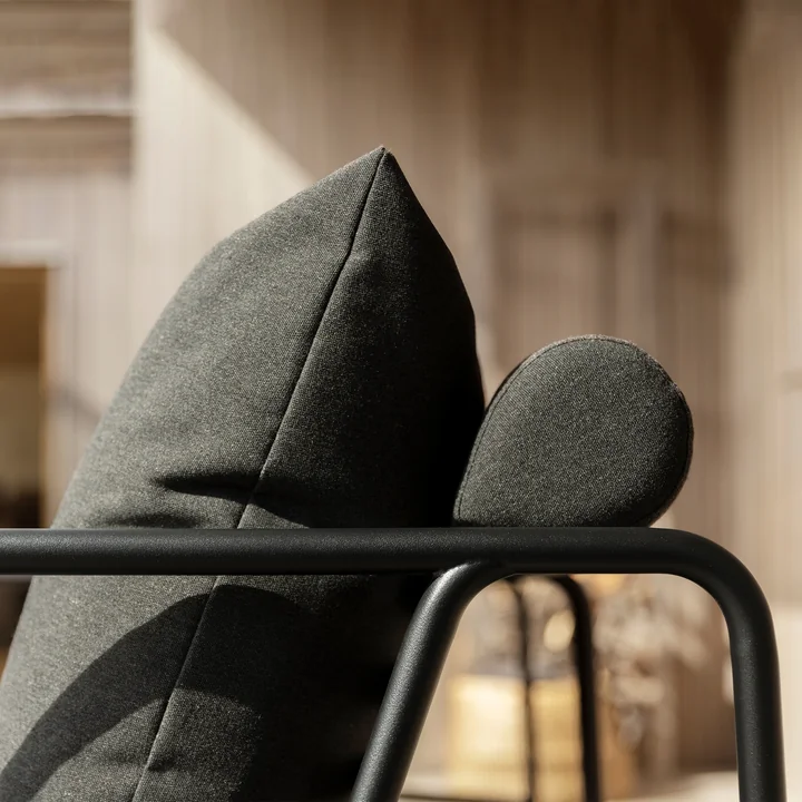 HOUE - AVON Sofa 2-zits, zwart / houtskool