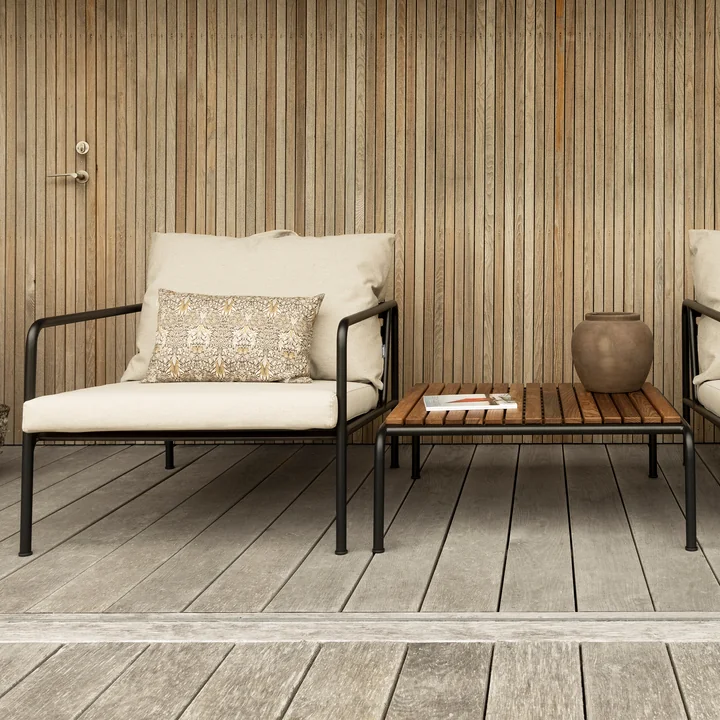 HOUE - AVON Stoel, zwart / essen met AVON Tafel, thermo essen / zwart