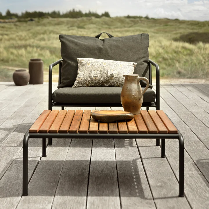 HOUE - AVON Stoel, zwart / houtskool, AVON Tafel, thermo-as / zwart