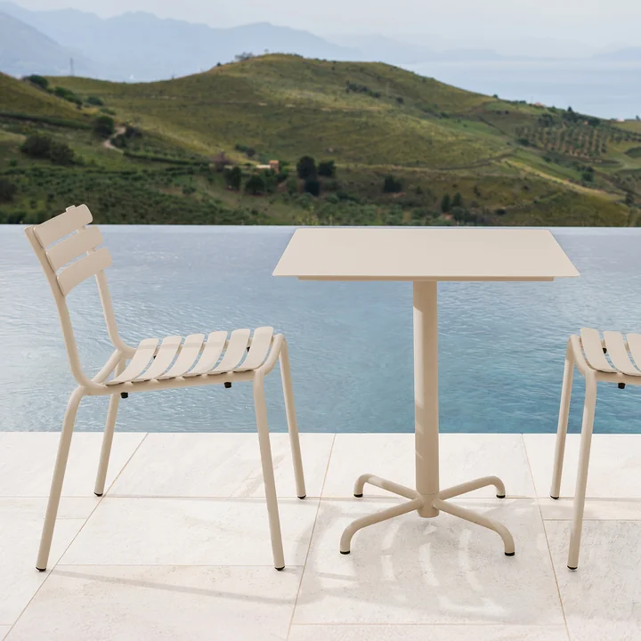 HOUE - Pico Tuintafel, 70 x 70 cm, 4-sterren frame, beige
