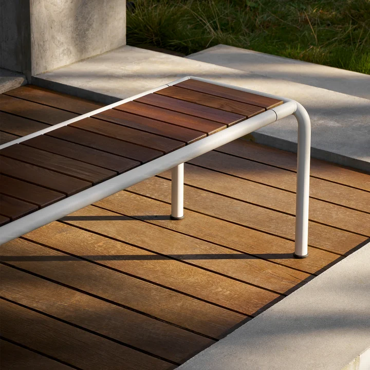 HOUE - AVANTI tuinbank, essen, gedempt wit