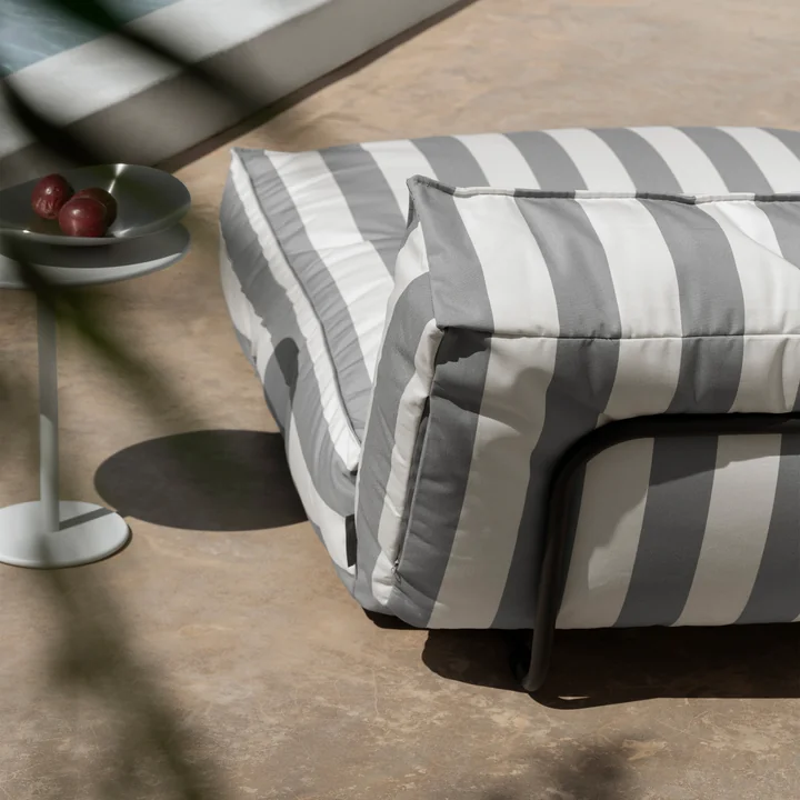 Blomus - Stay Buitenbed, 120 x 190 cm, lelieblank / olifantenhuid