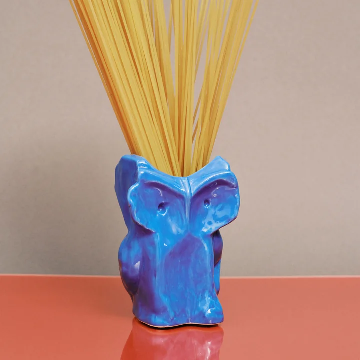 Serax - After Midnight Vaas Uil, XS, blauw