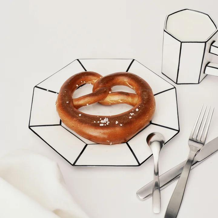 Serax - Carte Blanche Dessertbord, wit / zwart