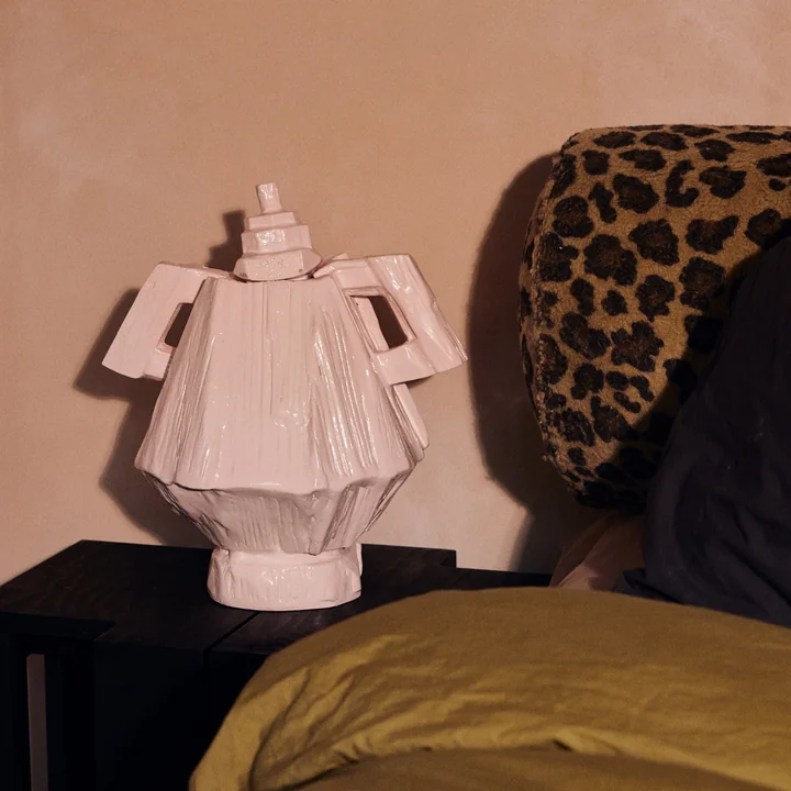 HKliving - Amfora decoratieve vaas, lila