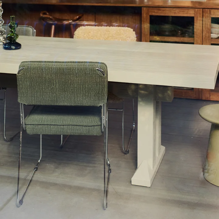 HKliving - Endless Eetkamerstoel, rand / wild olive