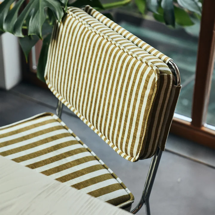 HKliving - Endless Eetkamerstoel, streep / zonnebloem