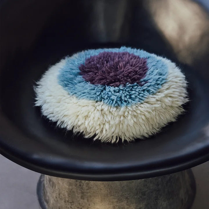 HKliving - Fluffy Kussen, Ø 40 cm, blikvanger