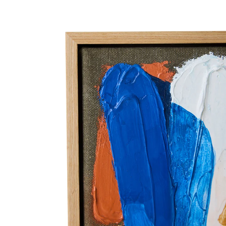 Hkliving - Framed Artwork, 18 x 20 cm, maanlicht beroertes