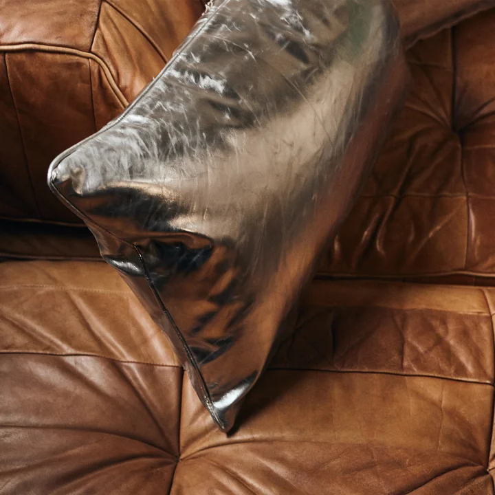 HKliving - Kussen, 60 x 35 cm, silver lining