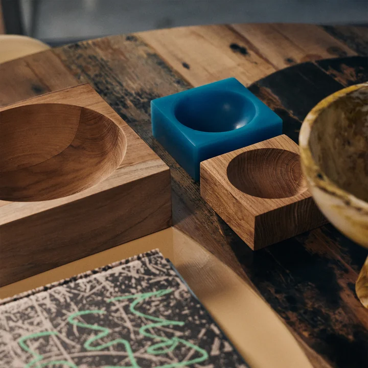 HKliving - Pop cube, klein, blauw