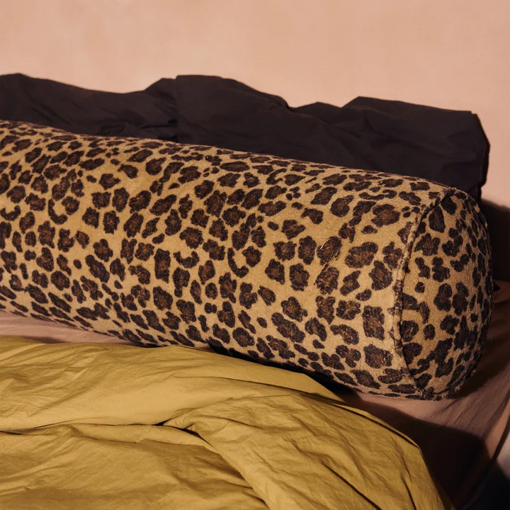 HKliving - Rolkussen, Ø 30 x 150 cm, panter