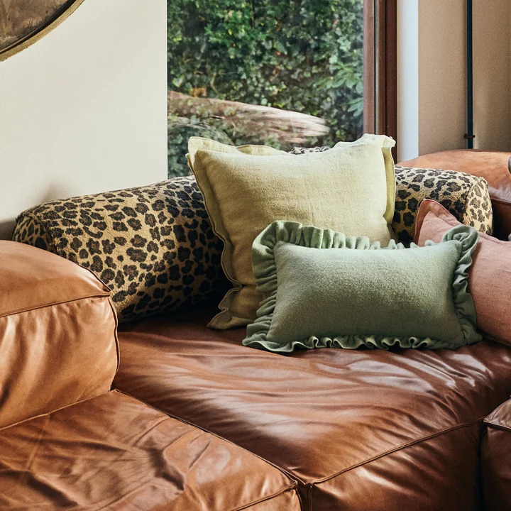 HKliving - Rolkussen, Ø 30 x 150 cm, panter