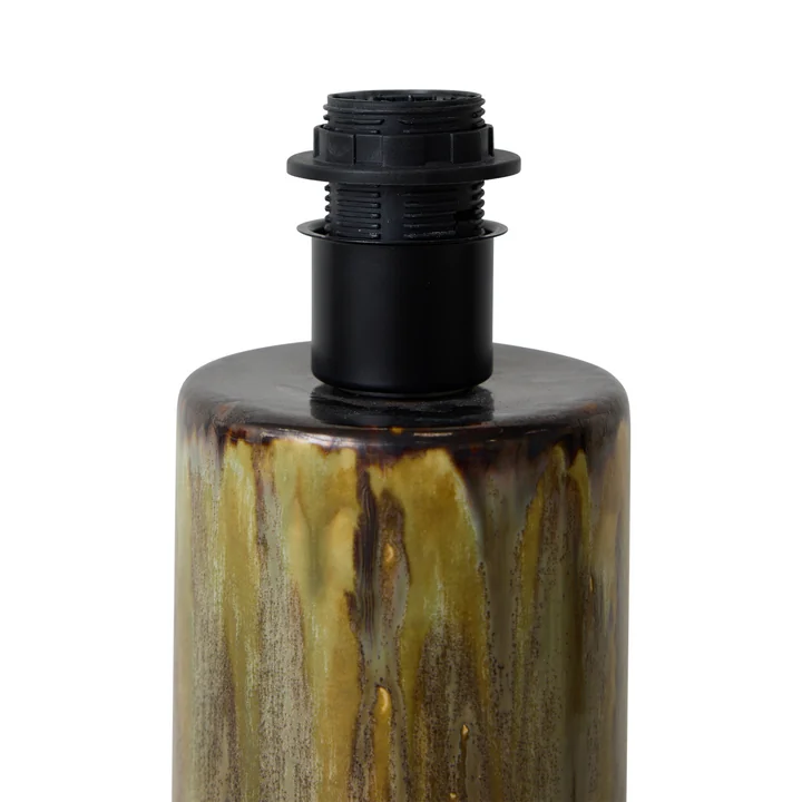 HKliving - Voet tafellamp van keramiek, reactief groen