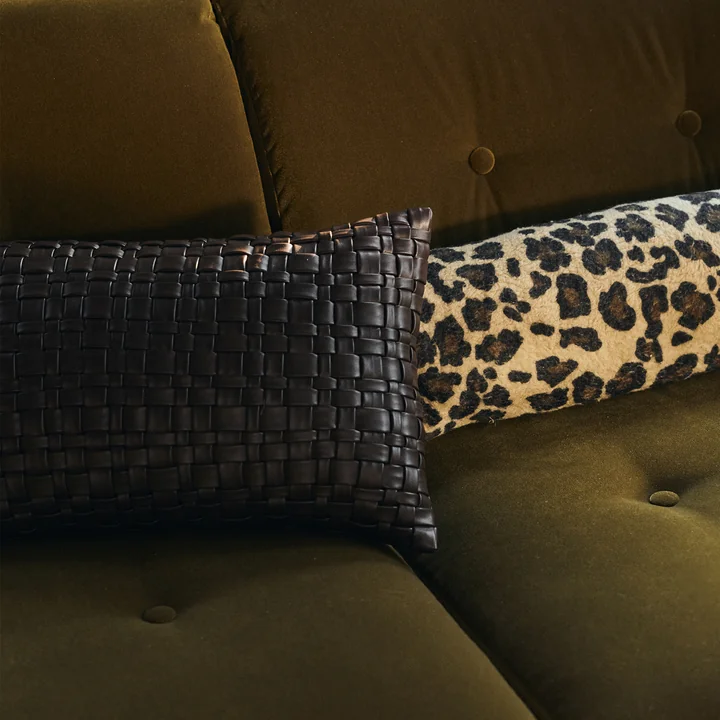HKliving - Woven Kussen, 50 x 30 cm, chocoladebruin