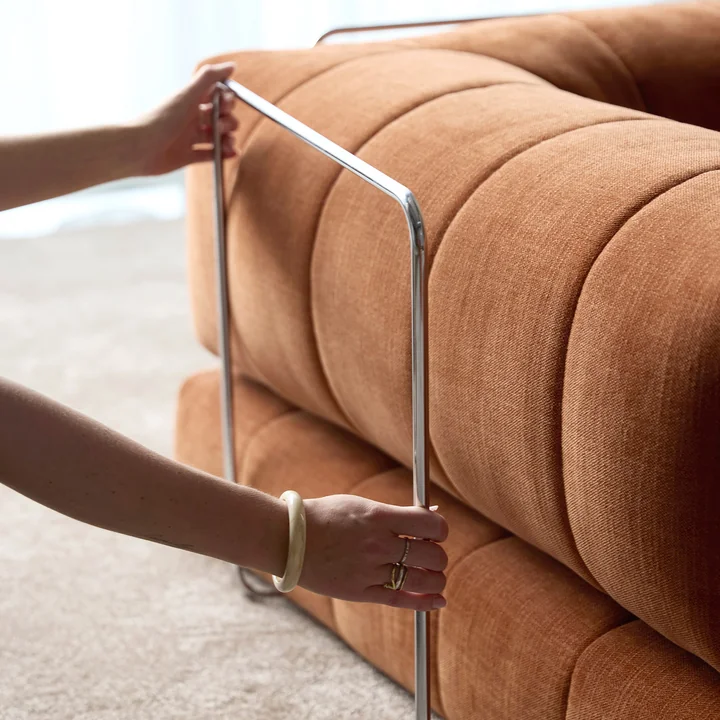 Innovation Living - Cozypad Slaapbank, rustiek-oranje-stoffen-412-Esina