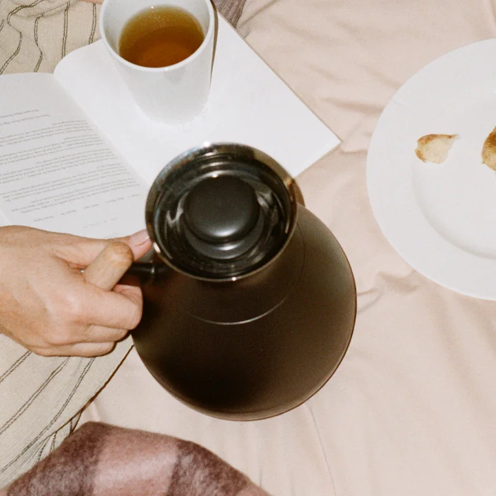 Rosendahl - Stay warm Vacuumkan, rond, 1,0 l, zwart