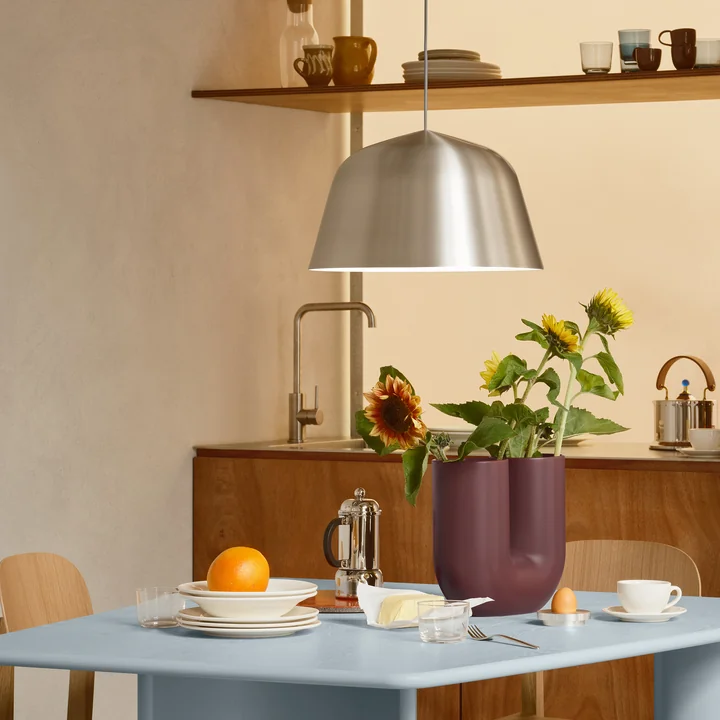 Muuto - Ambit Hanglamp, Ø 40 cm, geborsteld aluminium