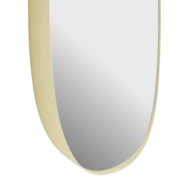 Muuto - Framed Mirror , lichtgeel / helder glas