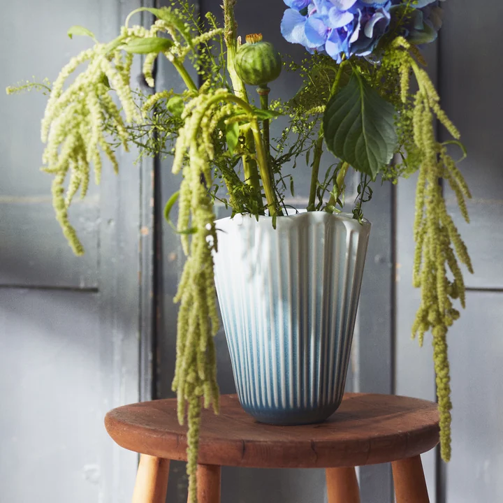 Kähler Design - Hammershøi Unfold vaas, H 20,5 cm, blauw