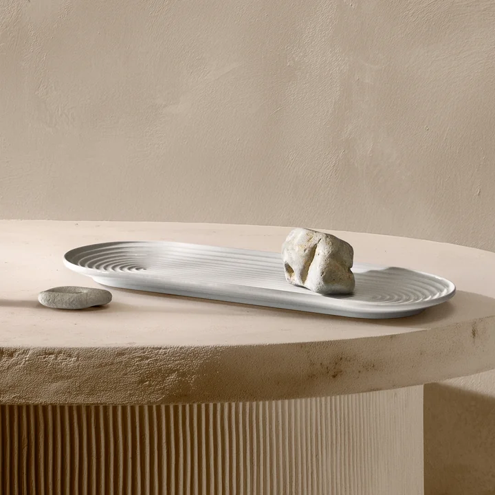 Lyngby Porcelæn - Lyngby Tura serveerschaal ovaal, 48 x 20 cm