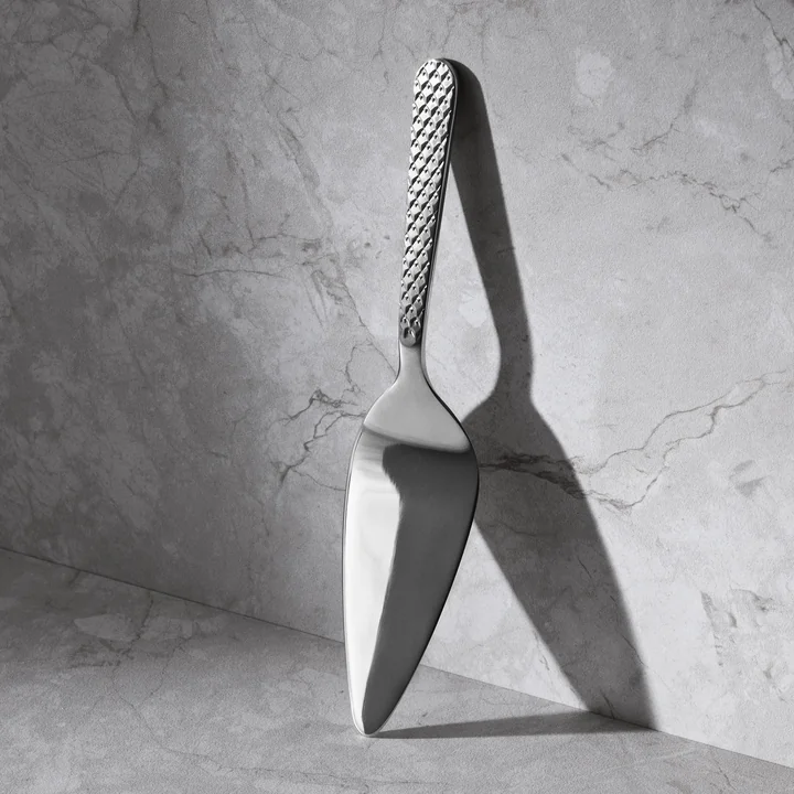 Lyngby Porcelæn - Rhombe taartschep, staal