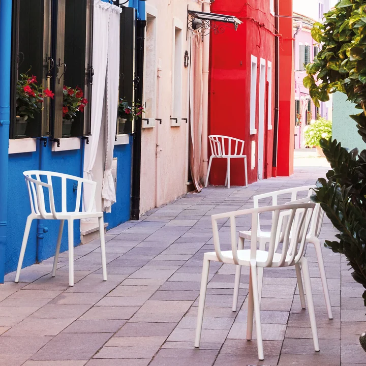 Kartell - Venice Mat stoel, wit