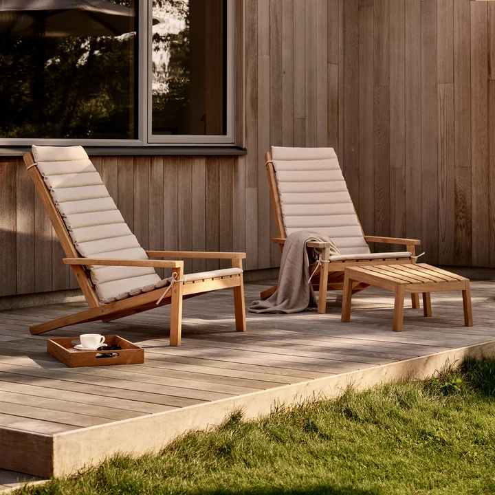 Fritz Hansen - Skagerak Between Lines Deck Stoohl en Stoel met steun