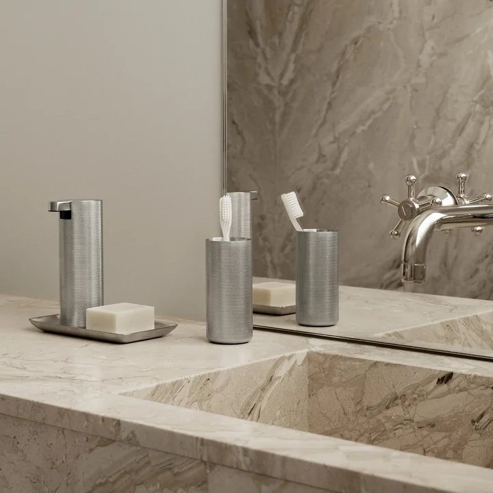 Blomus - Modo Rof Tandenborsteltrommel, roestvrij staal