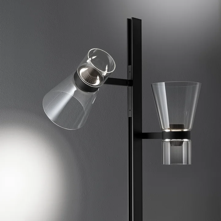 Flos - Nocturne Staande lamp F2 kegel, zwart