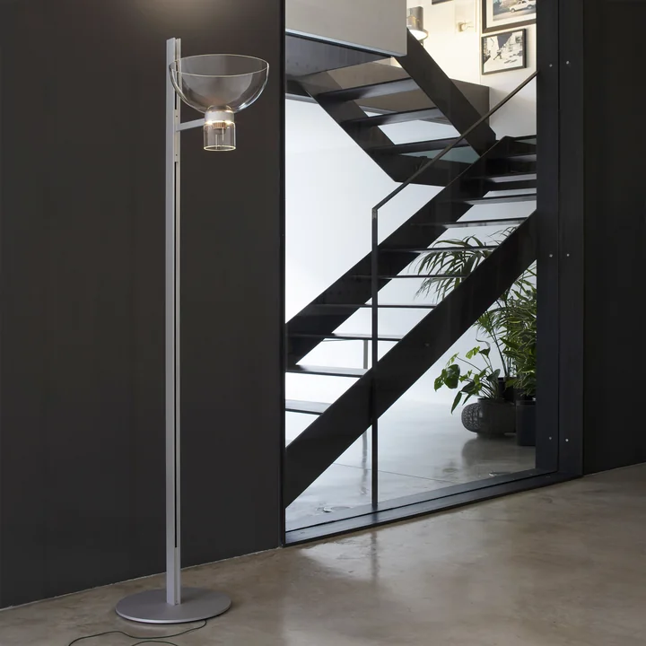 Flos - Nocturne Staande lamp F1 kom, zilver